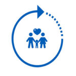 ICON - Family silhouettes with a heart